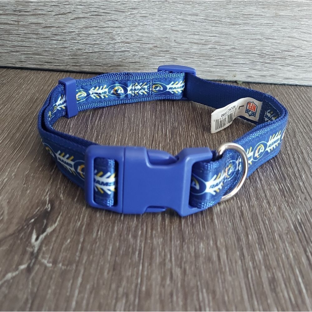 NFL LA RAMS Dog Collar - Size: Large